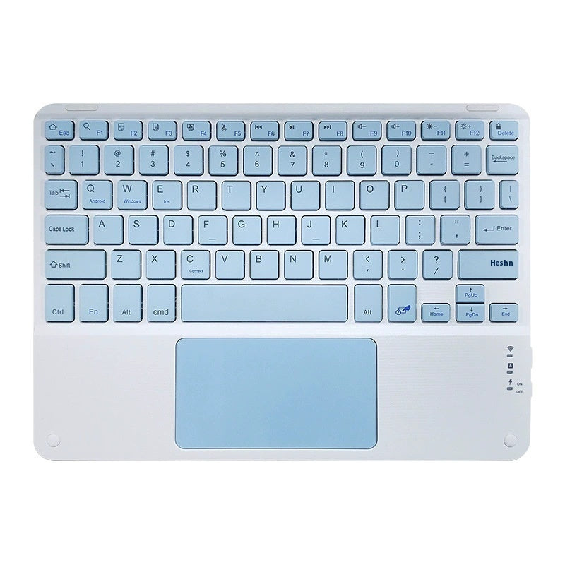 Wireless Bluetooth keyboard with touchpad (10-inch) l rechargeable keyboard for phone's tablet and laptop