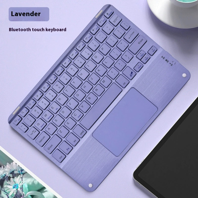 Wireless Bluetooth keyboard with touchpad (10-inch) l rechargeable keyboard for phone's tablet and laptop