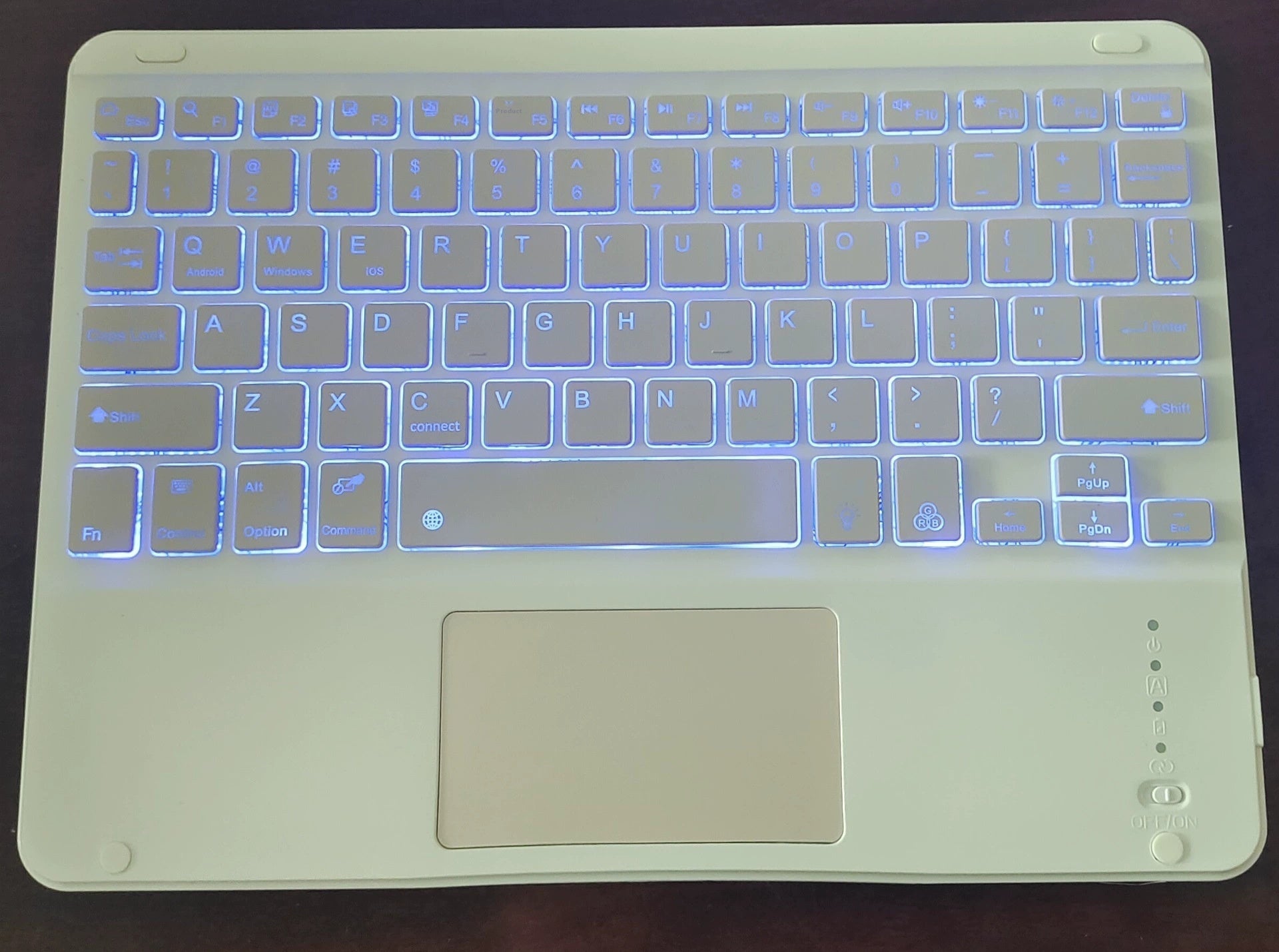 Wireless Bluetooth keyboard with touchpad (10-inch) l rechargeable keyboard for phone's tablet and laptop