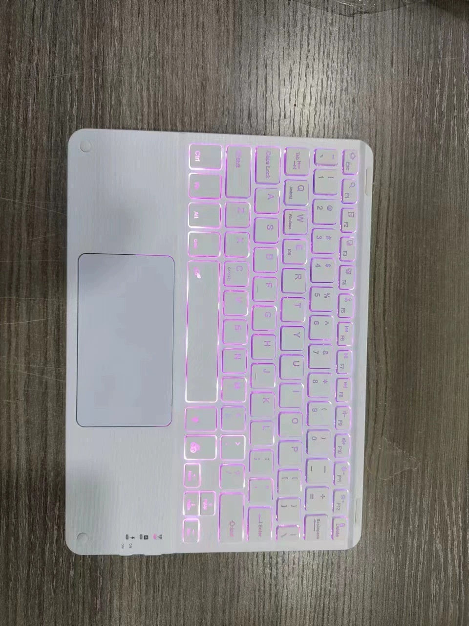 Wireless Bluetooth keyboard with touchpad (10-inch) l rechargeable keyboard for phone's tablet and laptop