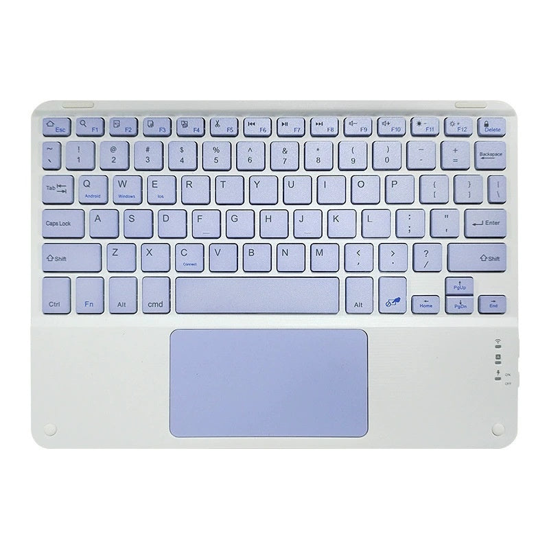 Wireless Bluetooth keyboard with touchpad (10-inch) l rechargeable keyboard for phone's tablet and laptop