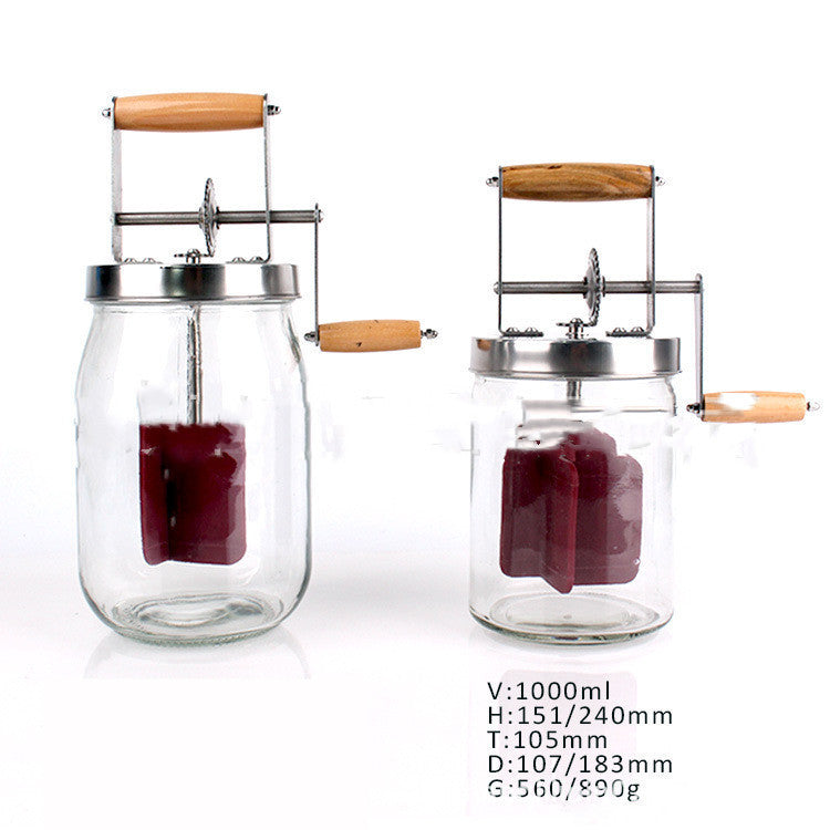Premium glass multi - function mixer - coffee & milk bottle (1500/1000ml)