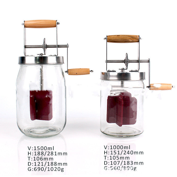 Premium glass multi - function mixer - coffee & milk bottle (1500/1000ml)